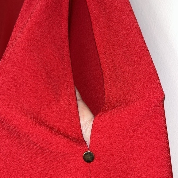 Roz & Ali Short Sleeve Top With Split Sleeve Accents Size XL - Picture 2 of 5